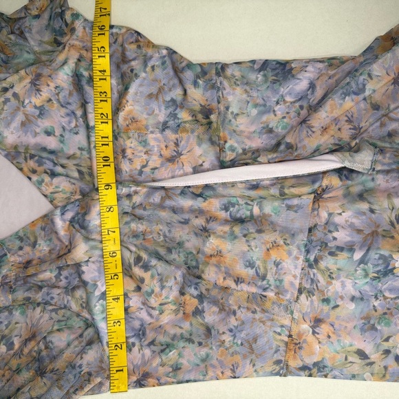 Laundry by Shelli Segal Long Sleeve Floral Mesh Wrap Dress Size 4. D20 - Picture 17 of 17